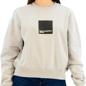 Karl Lagerfeld Jeans Sweatshirt Damen Box Logo Regular Fit-0