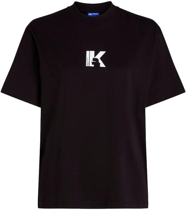 Karl Lagerfeld Jeans T-Shirt Damen K-Logo Design Baumwolle-2