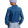KARL LAGERFELD JEANS Denim Jacke Damen Blau Bio-Baumwolle