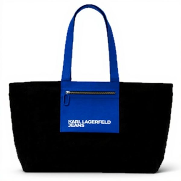 Karl Lagerfeld Jeans Shopper Damen Schwarz Pocket Tasche