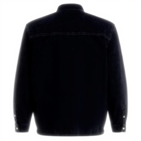 Karl Lagerfeld Jeans Herren Denim Hemd Regular Fit Schwarz