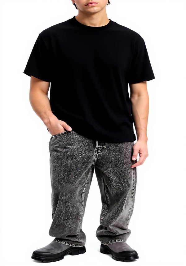 KARL LAGERFELD JEANS Herren T-Shirt Bio-Baumwolle Patch