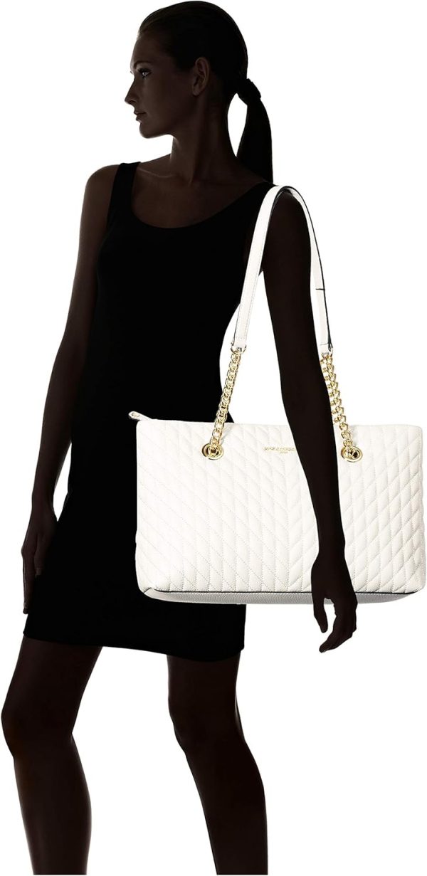 Karl Lagerfeld Shopper Damen Tragetasche Ledersteppung Deep-5