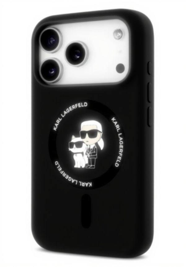 Karl Lagerfeld Silikon Ring iPhone 17 Pro Max MagSafe Hülle