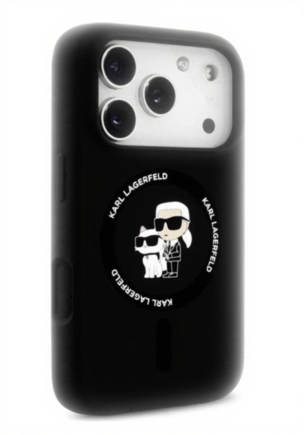 Karl Lagerfeld Silikon Ring iPhone 17 Pro Max MagSafe Hülle