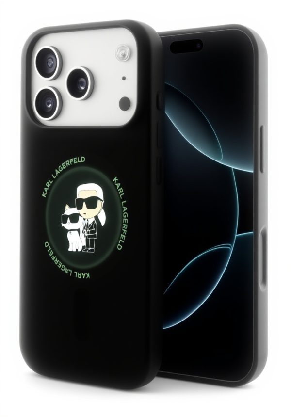 Karl Lagerfeld Silikon Ring iPhone 17 Pro Max MagSafe Hülle