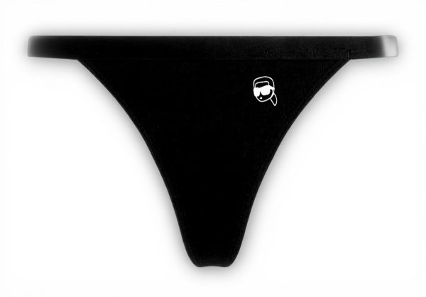 Damen Ikon Rib Thong Unterwäsche Karl Lagerfeld Schwarz