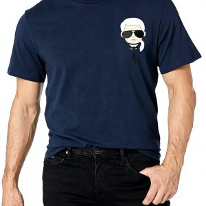 Karl Lagerfeld Herren T-Shirt Classic Karl Character Design