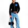 Kapuzenpullover Damen KARL LAGERFELD JEANS Reißverschluss