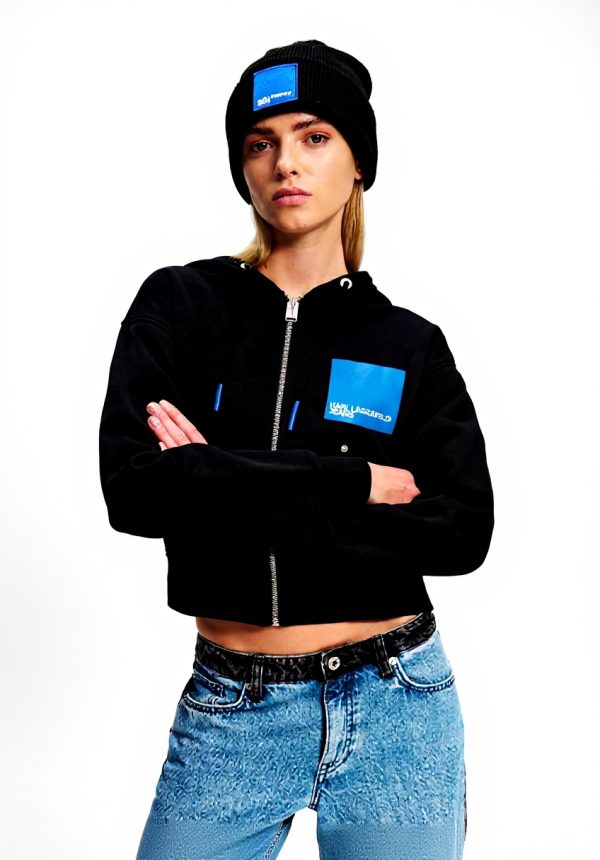 Kapuzenpullover Damen KARL LAGERFELD JEANS Reißverschluss