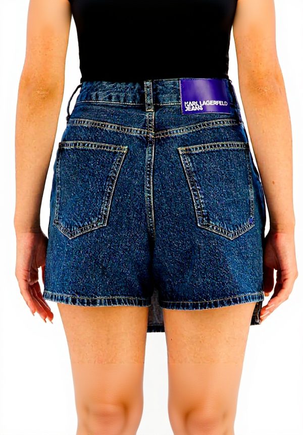 Karl Lagerfeld Jeans Denim Skort Shorts Damen Washed Dark