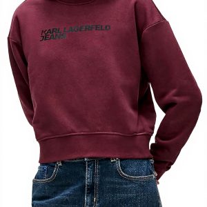 Karl Lagerfeld Jeans Sweatshirt Damen Logo Organic Cotton
