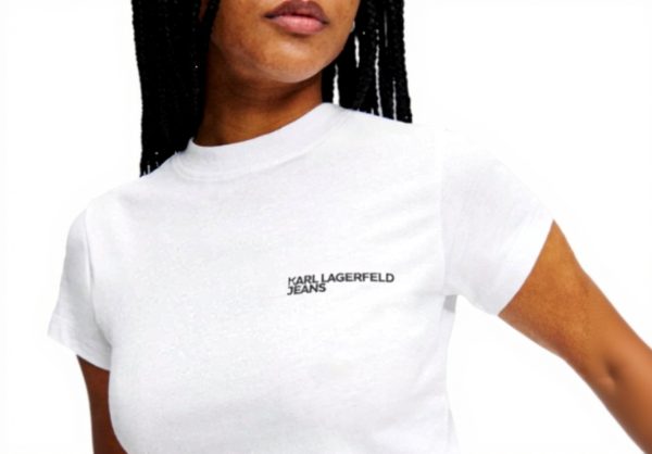 Karl Lagerfeld Jeans Slim T-Shirt Damen Bio-Baumwolle