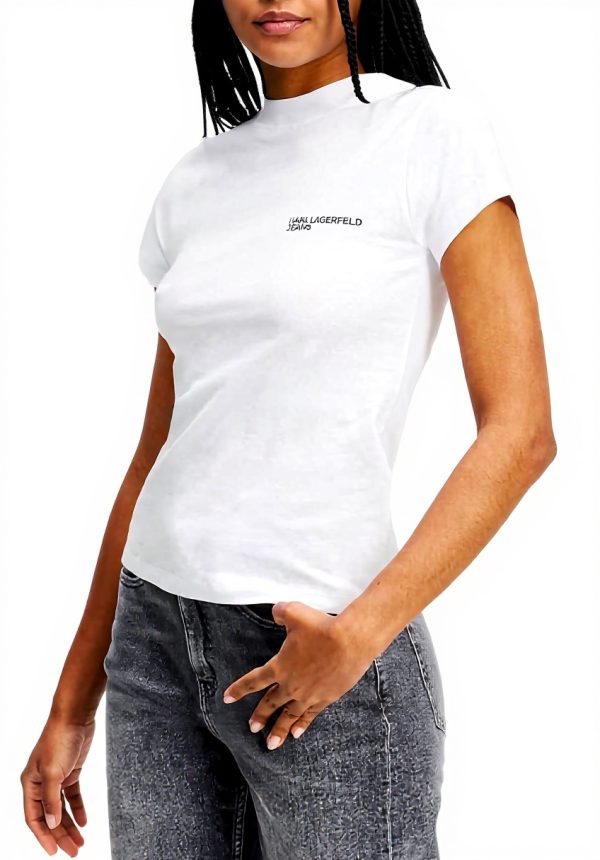 Karl Lagerfeld Jeans Slim T-Shirt Damen Bio-Baumwolle