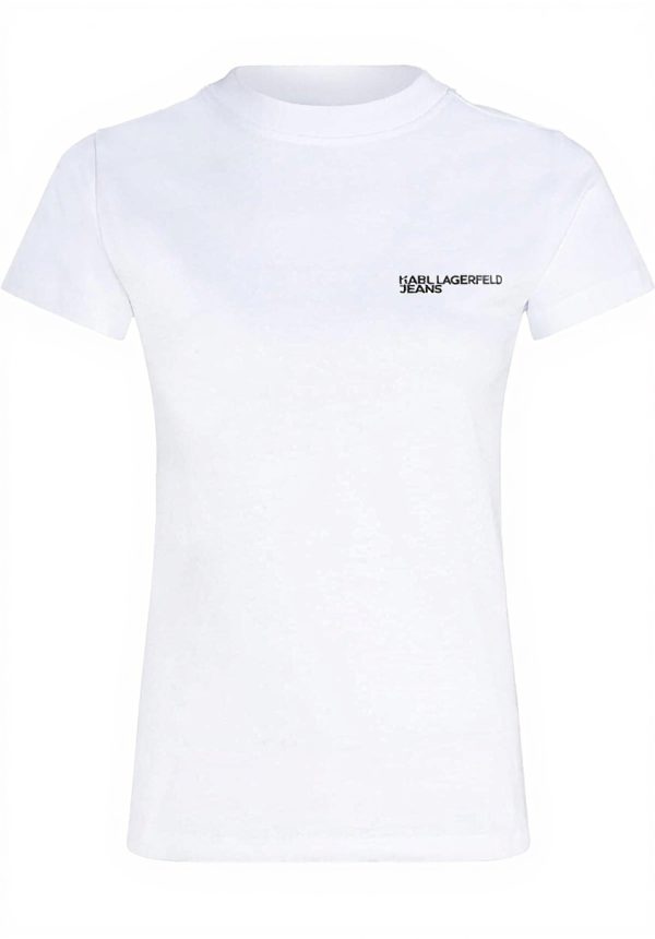 Karl Lagerfeld Jeans Slim T-Shirt Damen Bio-Baumwolle