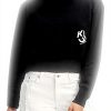 Karl Lagerfeld Jeans Sweatshirt Damen Logo Baumwolle Schwarz