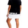 Karl Lagerfeld Jeans Logo T-Shirt-Kleid Damen Schwarz