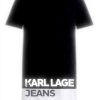Karl Lagerfeld Jeans Logo T-Shirt-Kleid Damen Schwarz