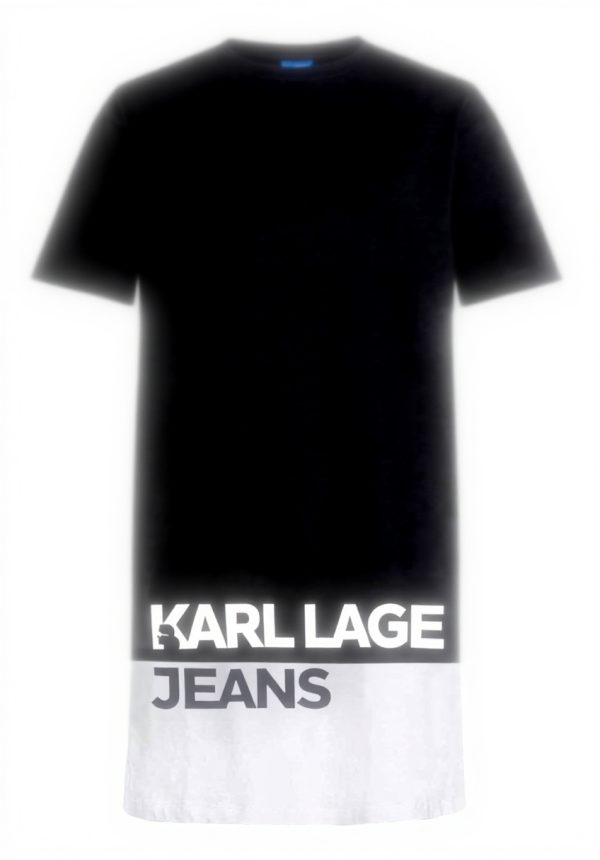 Karl Lagerfeld Jeans Logo T-Shirt-Kleid Damen Schwarz