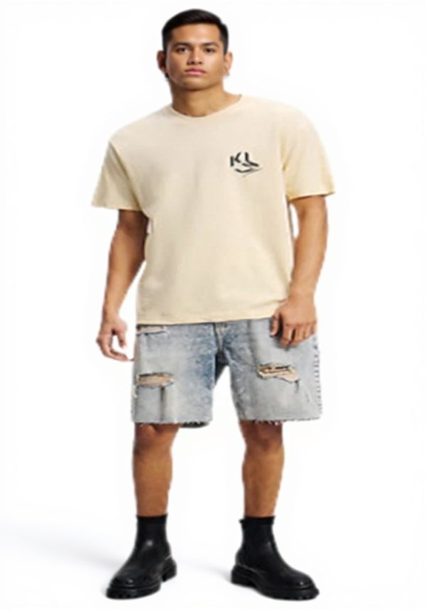 Karl Lagerfeld Jeans T-Shirt Herren Monogram Bio-Baumwolle