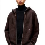 Karl Lagerfeld Jeans Hoodie Herren Braun Organic Cotton