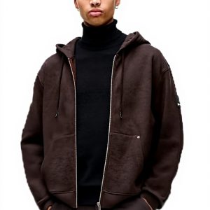 Karl Lagerfeld Jeans Hoodie Herren Braun Organic Cotton