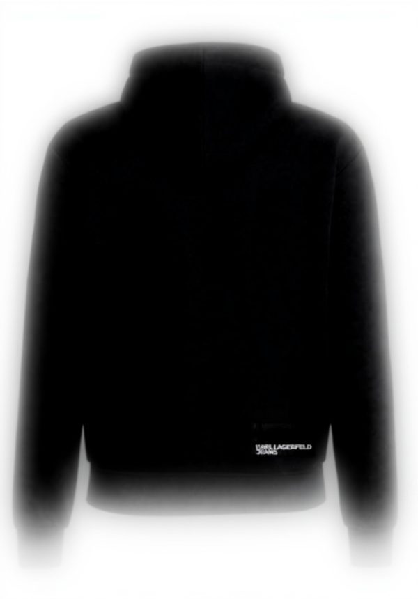 Karl Lagerfeld Jeans Hoodie Herren Logo Schwarz Wood Ash