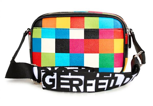 KARL LAGERFELD Damen Umhängetasche Crossbody recyceltes PVC