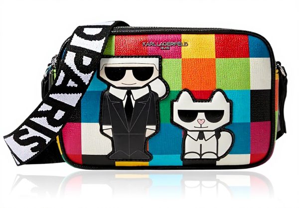 KARL LAGERFELD Damen Umhängetasche Crossbody recyceltes PVC