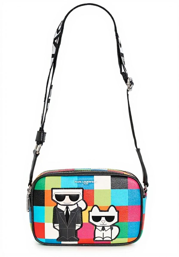 KARL LAGERFELD Damen Umhängetasche Crossbody recyceltes PVC