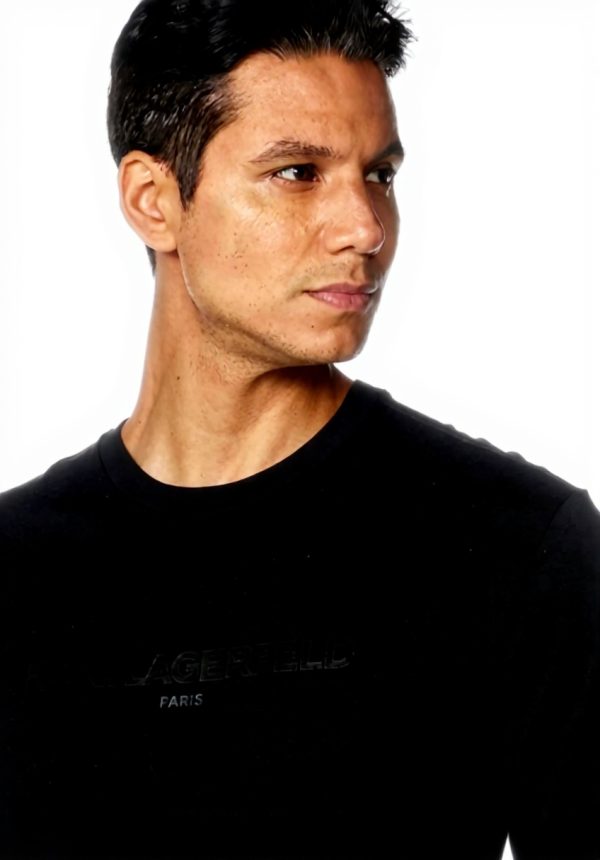 KARL LAGERFELD Herren T-Shirt Baumwolle Rundhalsausschnitt