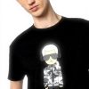 KARL LAGERFELD Herren T-Shirt Baumwolle Reflektierend