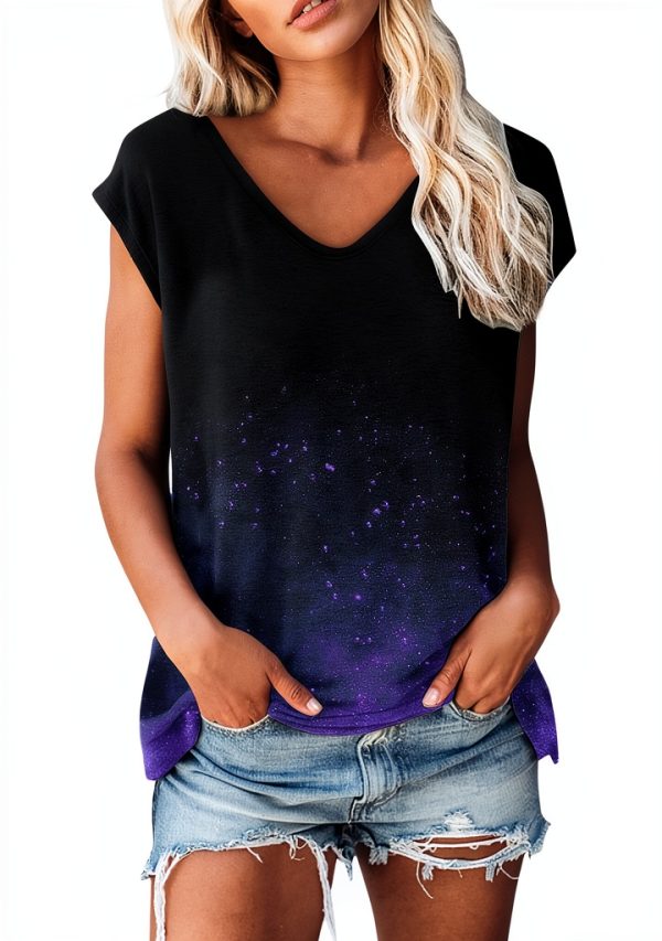 Damen T-Shirt GZYshoyao Kurzarm Polyester Crop Top
