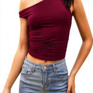 Damen Top V-Ausschnitt Schwarz Baumwolle Basic Oberteil-0
