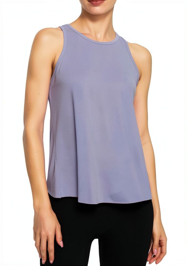 Damen Stretch Tanktop Schwalbenschwanzrücken Sommer Fitness