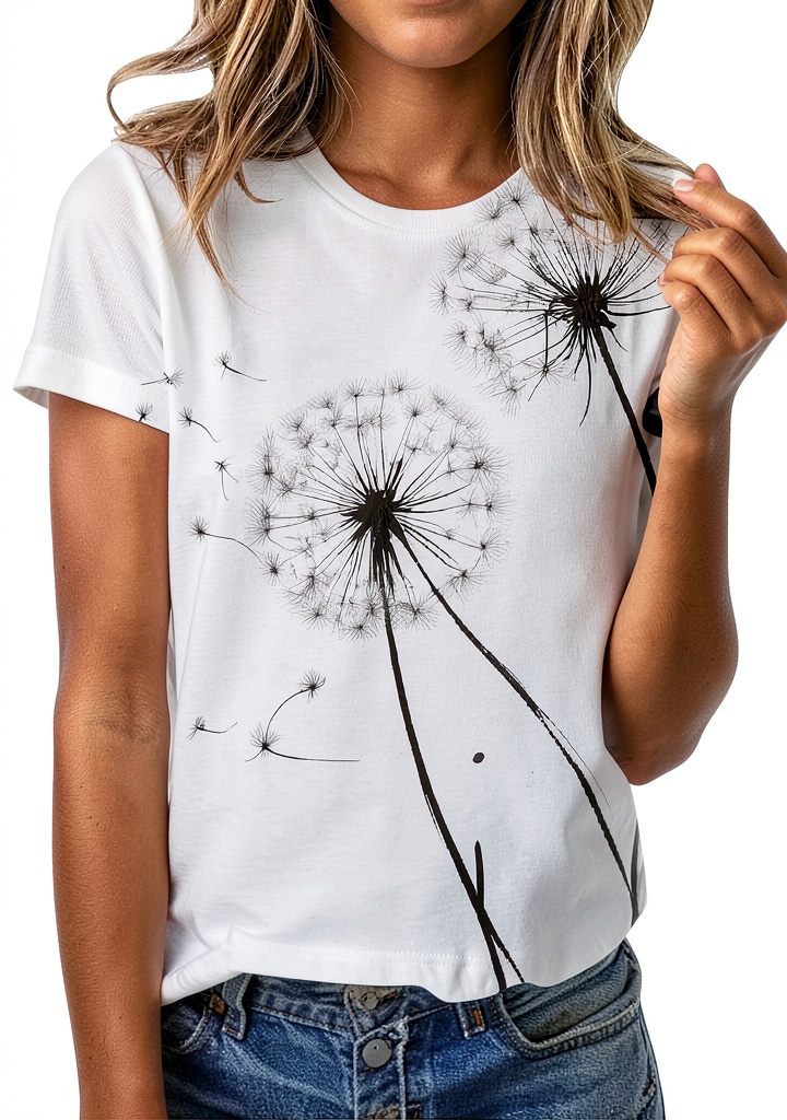 'Damen T-Shirt mit Rundhalsausschnitt in verschiedenen Farben'