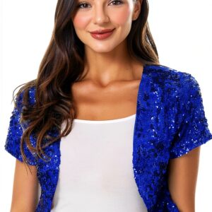 Generisch Pailletten Cardigan Damen Cosplay Tanz Club-0