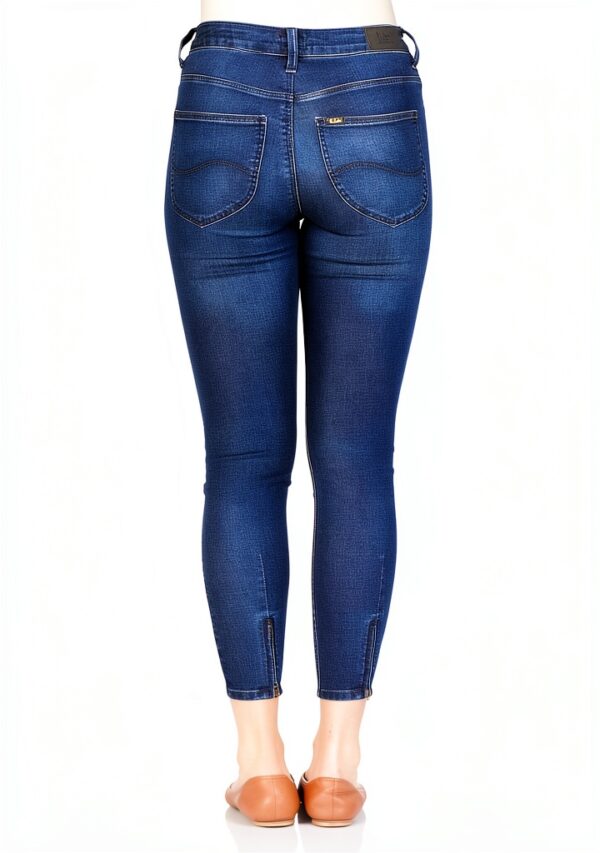 Lee Damen Jeans Skinny Blau Baumwolle Elasthan-1