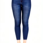 Lee Damen Jeans Skinny Blau Baumwolle Elasthan-0