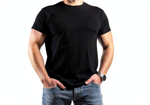FCVesdxa44 Herren T-Shirt Vintage Blumenprint Kurzarm Basic-2