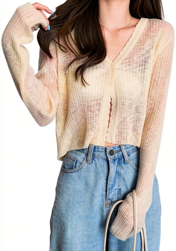 FWSHANGMAO Damen Bolero Strickjacke weich dehnbar sexy