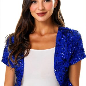 Generisch Pailletten Veste Damen glamourös Tanz Bühnenshows-0