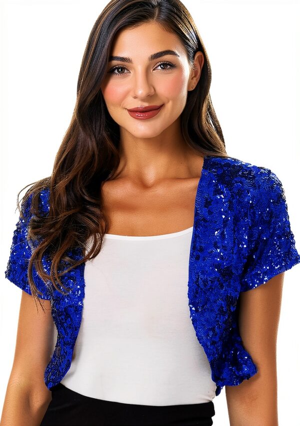 Generisch Pailletten Veste Damen glamourös Tanz Bühnenshows-0