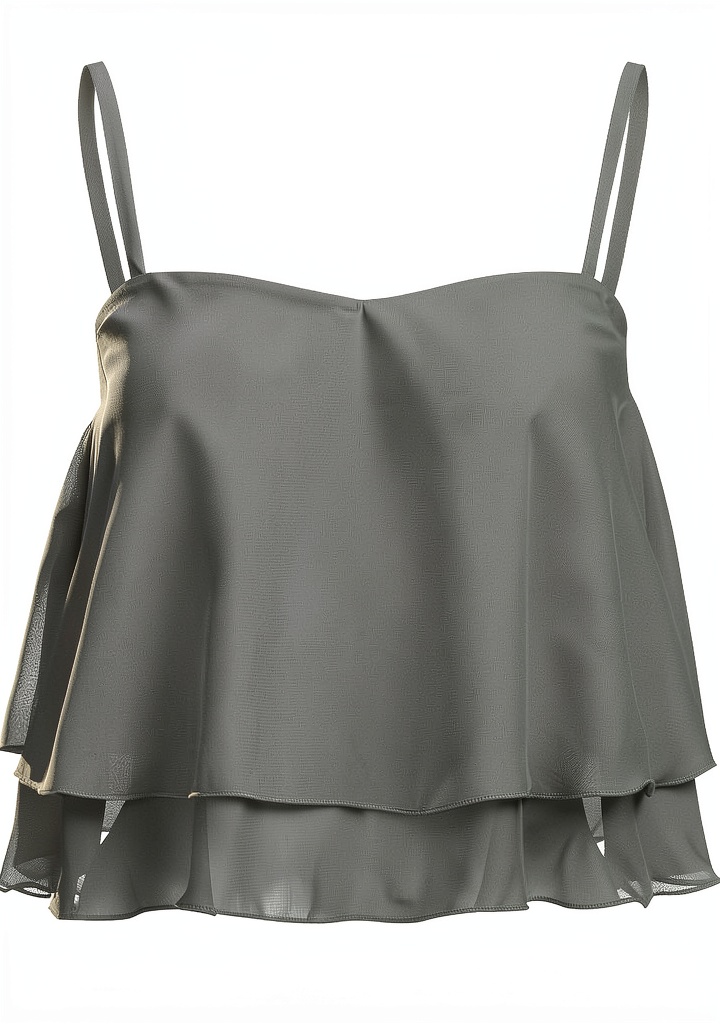 Damen Tanktop in Blau auf Modell