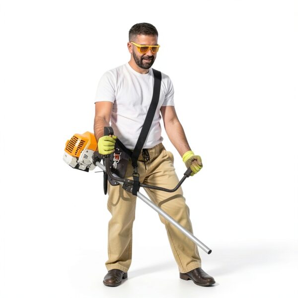 TOYANDONA Schultergurt Nylon Trimmer Gartengerät Schwarz-2
