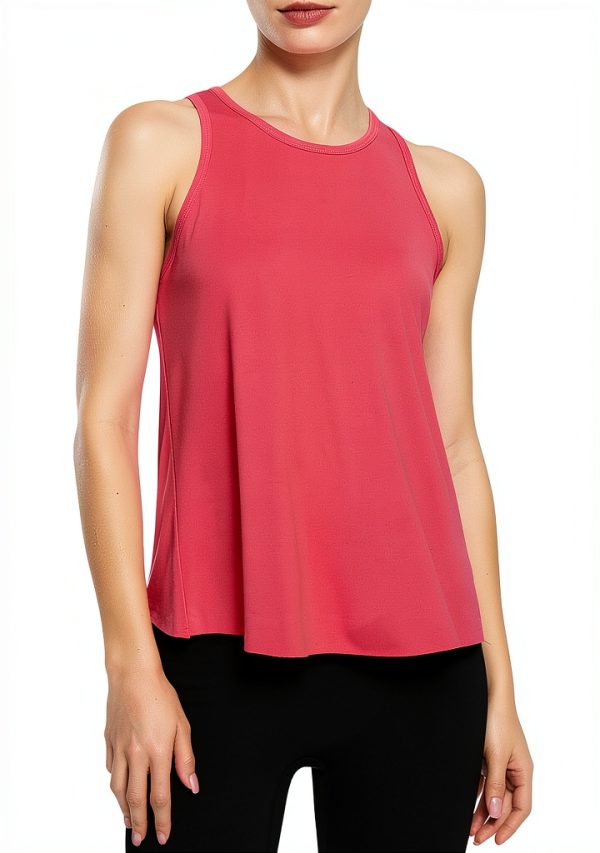Damen Stretch Tanktop Schwalbenschwanzrücken Sommer Fitness