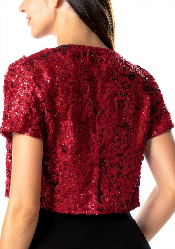 Generisch Pailletten Cardigan Damen Cosplay Tanz Club-1