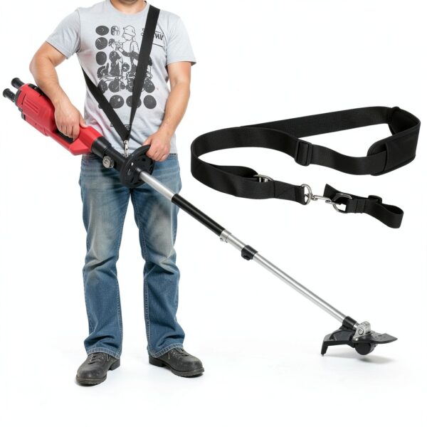 TOYANDONA Schultergurt Nylon Trimmer Gartengerät Schwarz-8