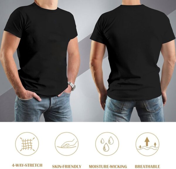 YITIANYUAN Herren T-Shirt V-Ausschnitt atmungsaktiv Unisex-2