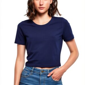 Build Your Brand Damen T-Shirt leichte Baumwolle-0